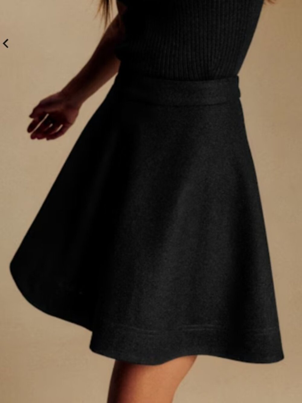 Sezane Armelie Skirt Black - Size 6